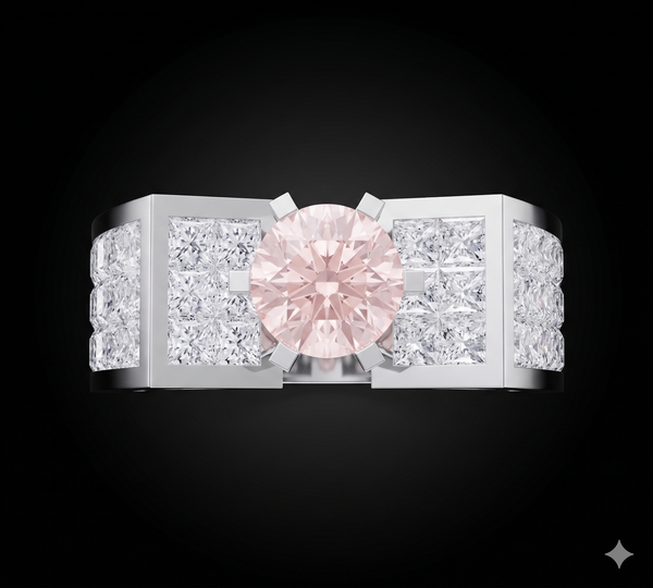 CROWN CURVE SOLITAIRE RING