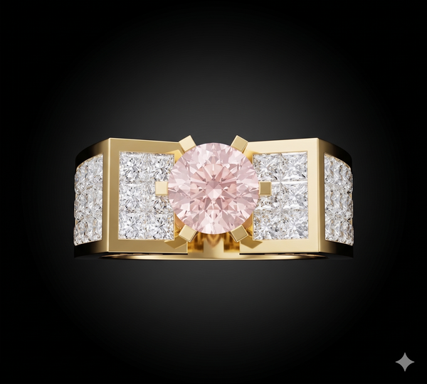 CROWN CURVE SOLITAIRE RING