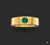 EMERALD MALE SOLITAIRE BAND