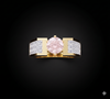 CURVE CLUSTER SOLITAIRE BAND