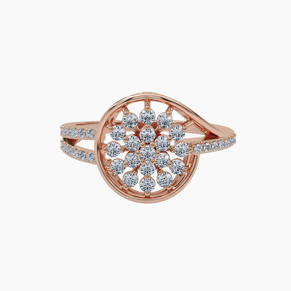 Delicate Contemporary Diamond Ring