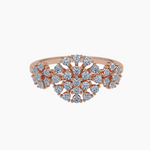 Triple Blossom Diamond Ring