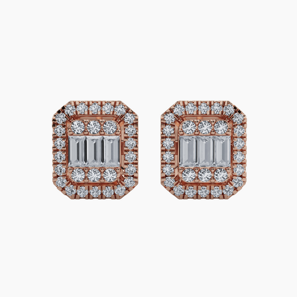 Royal Halo Diamond Studs