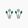 Emerald Bloom Diamond Earrings
