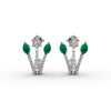 Emerald Bloom Diamond Earrings