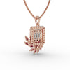 Ruby Bloom Diamond Pendant