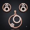 CIRCLE BLOOM PENDANT SET