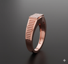 Diamond Grid Gents Ring