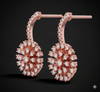 Royal Blossom Diamond Hoops
