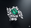 Emerald Bloom Diamond Ring