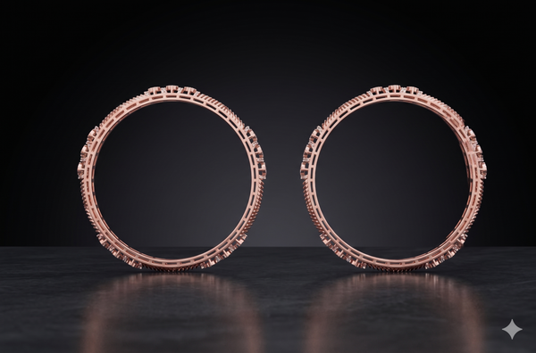 Floral Royale Diamond Bangles