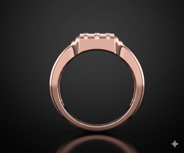 Luxe Diamond Panel Ring
