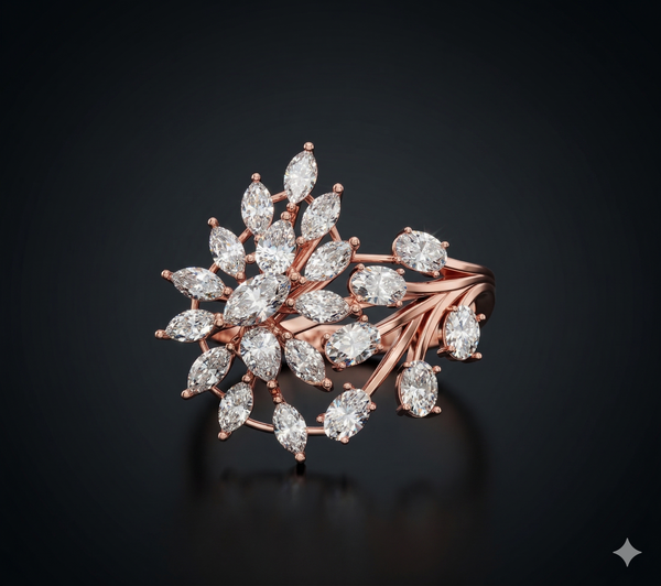 Celestial Bloom Diamond Ring