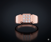Regal Square Diamond Cluster Ring