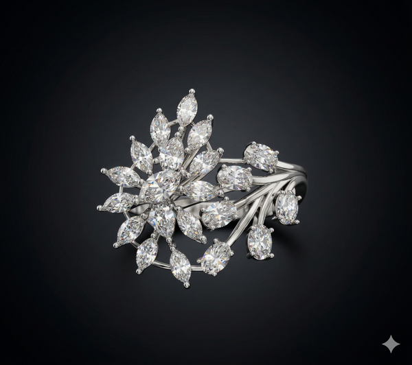 Celestial Bloom Diamond Ring