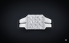 Square Diamond Cluster Gents Ring