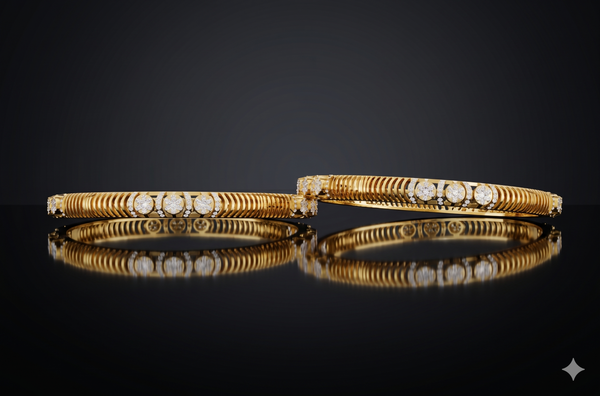 Floral Royale Diamond Bangles