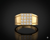 Imperial Grid Diamond Ring