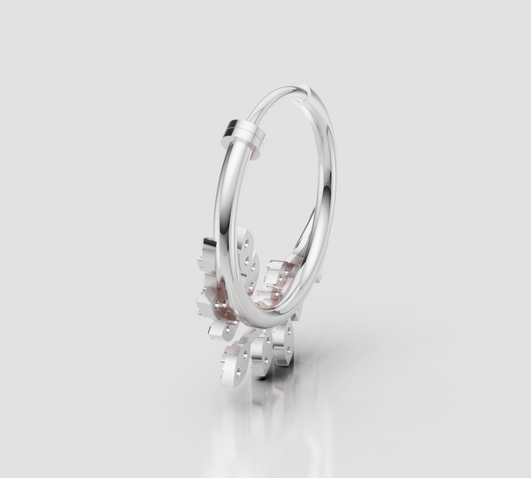 LEAF BLOOM NATH NOSE PIN
