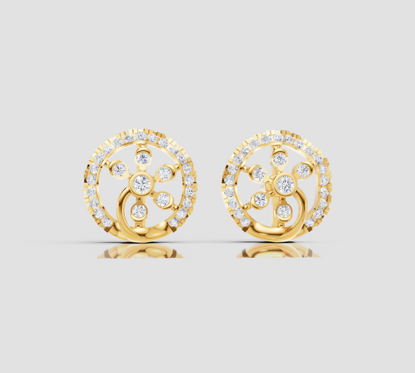RADIANT CIRCLE STUDS EARING