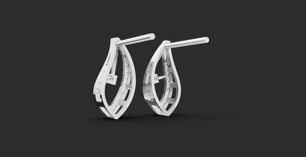 ELEGANT LEAF DROP STUD EARING