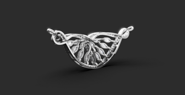 MARQUISE LEAF GRACE PENDANT AND EARING SET
