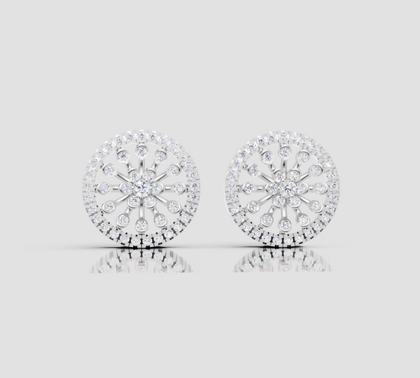 DIAMOND SUNFLOWER STUDS EARING