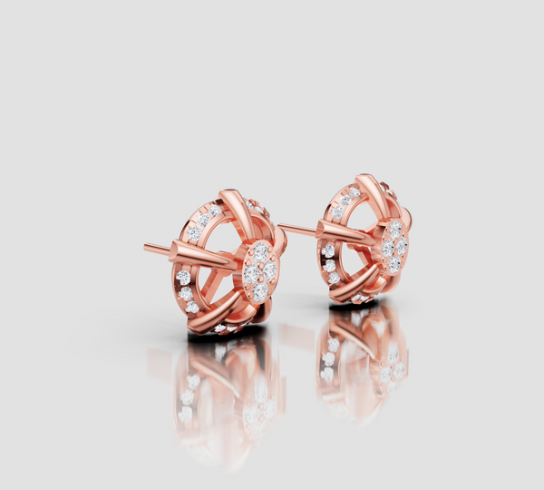 FLORA HALO STUDS EARING