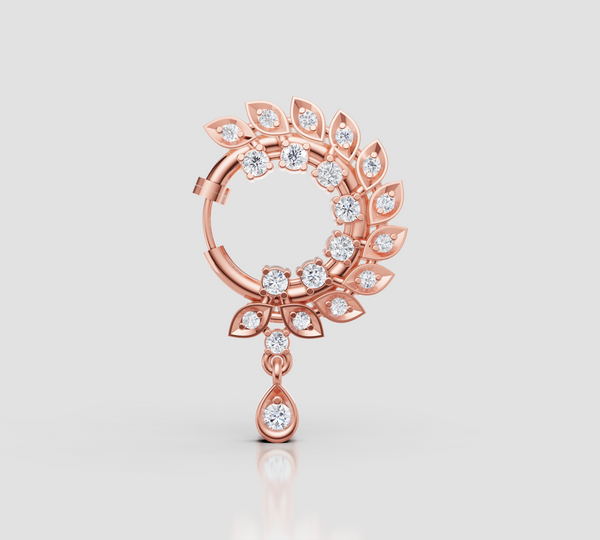 PETAL DROP ELEGANT NATH NOSE PIN
