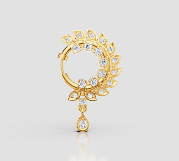 PETAL DROP ELEGANT NATH NOSE PIN