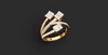 TRINITY BAGUETTE WRAP RING