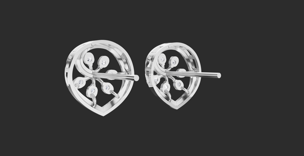 RADIANT FLORAL STUDS EARING