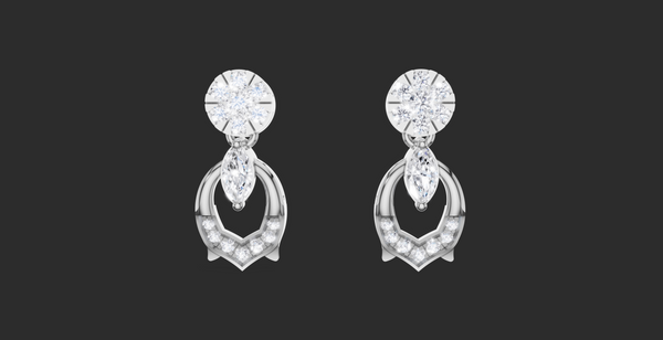 AURA MARQUISE DROP EARING