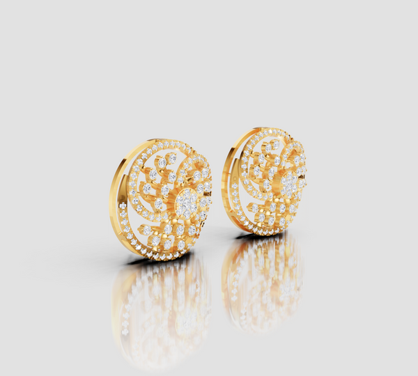 GALAXY TWIST STUDS EARING