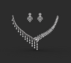 ELEGANT RAINDROP NECKLACE SET