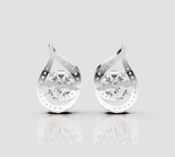 PETAL TEARDROP ELEGANCE EARING