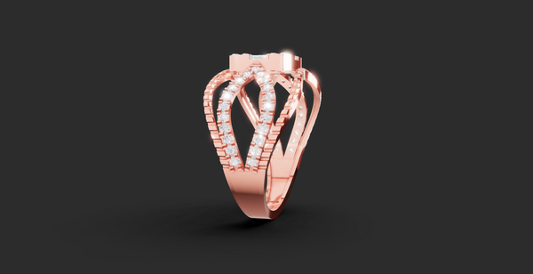 ETERNA SQUARE DIAMOND RING