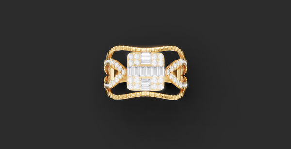 ETERNA SQUARE DIAMOND RING