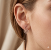 Royal Blossom Diamond Hoops
