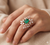 Emerald Bloom Diamond Ring