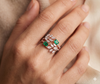 Emerald Vine Diamond Ring