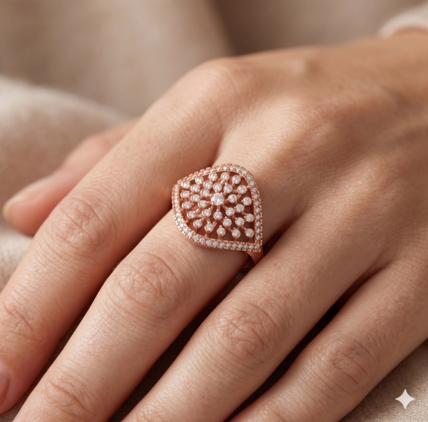 Diamond Aura Statement Ring