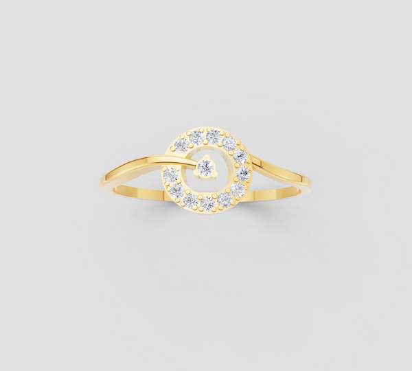 LUNA CIRCLE DIAMOND RING