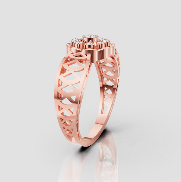 ROYAL PETAL HALO RING