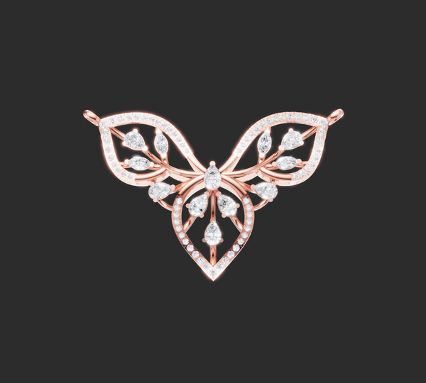 ROSEWING GRACE PENDANT AND EARING SET