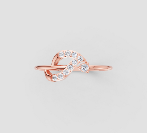 DIAMOND INFINITY TWIST RING