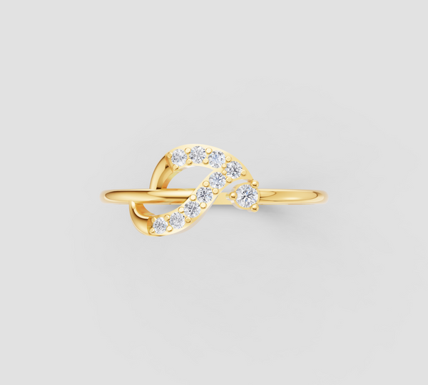 DIAMOND INFINITY TWIST RING