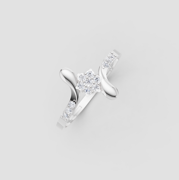 TWINKLE CURVE BLOOM DIAMOND RING