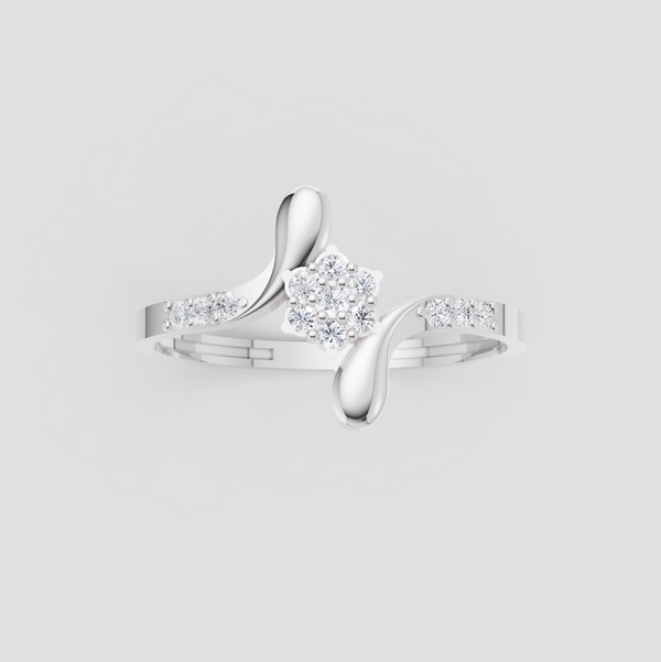 TWINKLE CURVE BLOOM DIAMOND RING