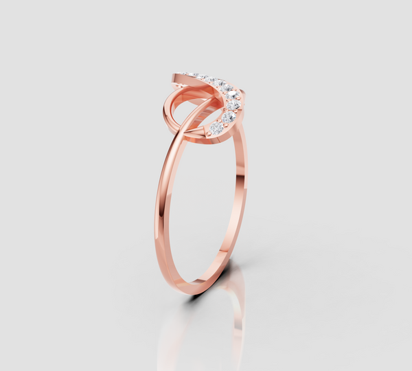 INFINITY KNOT DIAMOND RING